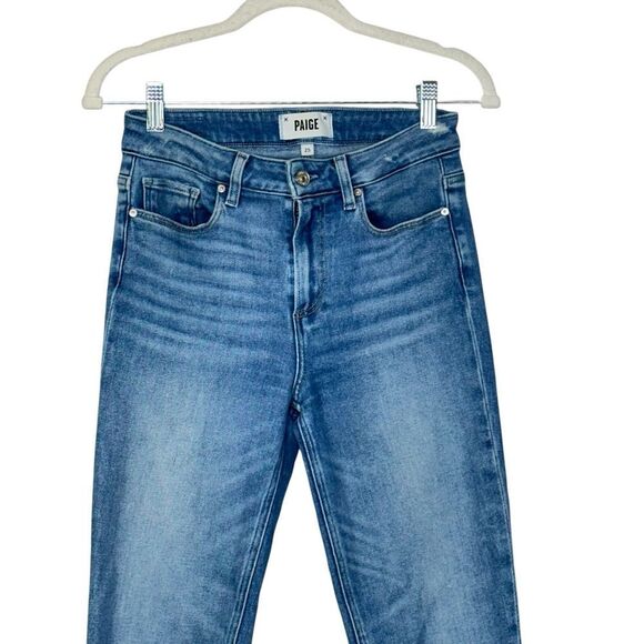 Paige Cindy Straight Leg Raw Hem Cropped Jeans | 26 - Picture 4 of 9